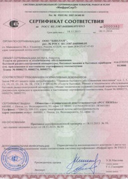 25.06.2015 Изобильный - Услуги по ремонту и техническому обслуживанию приборов радиоэл. аппаратуры